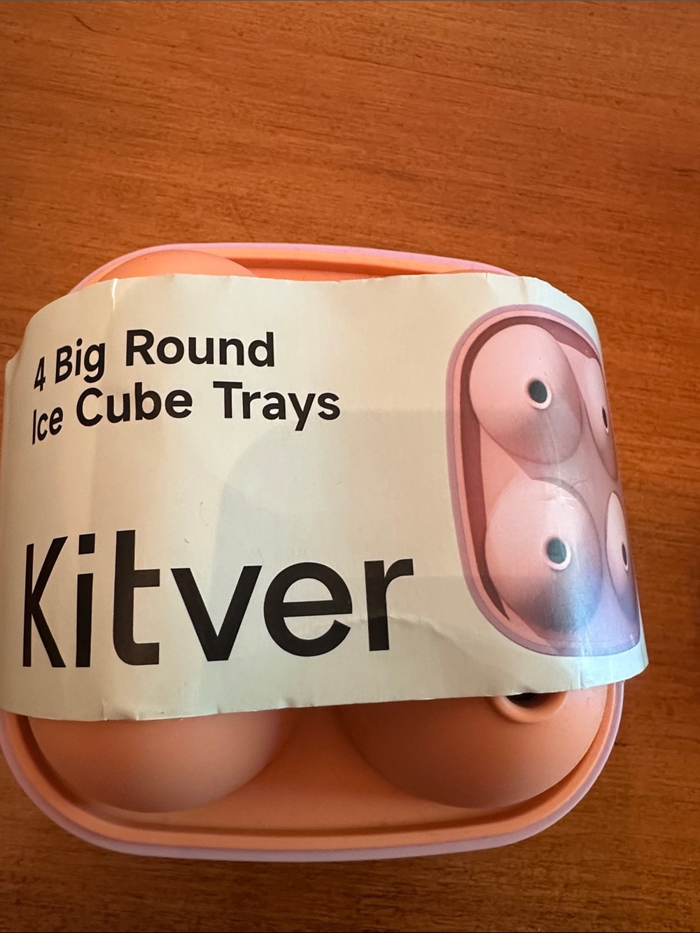 4 Big Round ice cube trays -New
